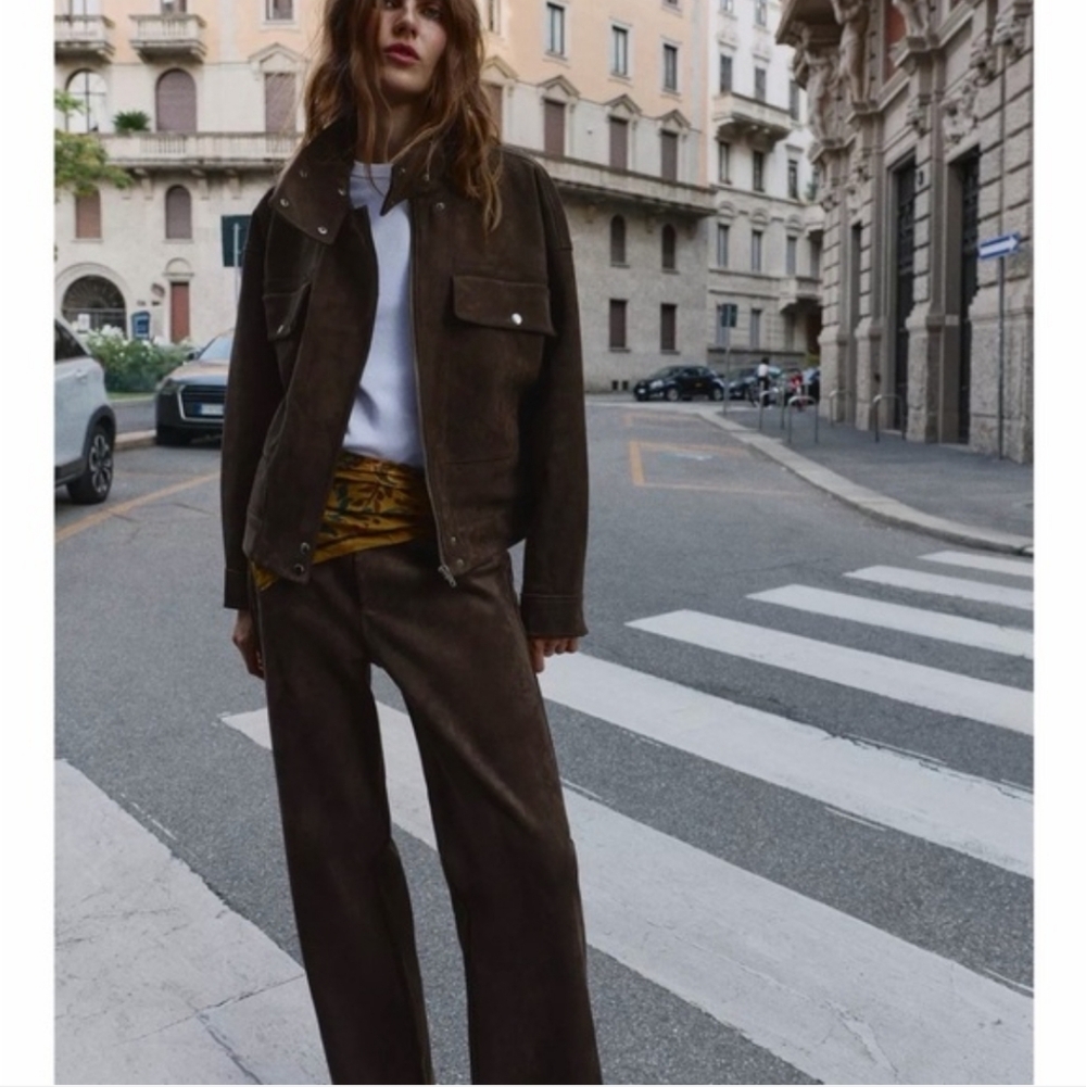 Zara Brown Utility Jacket - Picture 7 of 16